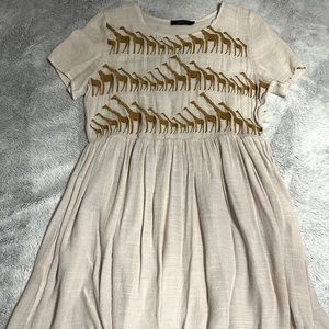 Giraffe Print Mini Dress